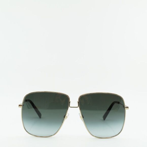 💯 NEW GIVENCHY GV 7183/S 0J5G 9O GOLD/GREY UNISEX SUNGLASSES WITH CHAIN - Picture 1 of 14